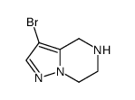 Pyrazolo[1,5-a]pyrazine, 3-bromo-4,5,6,7-tetrahydro- Structure