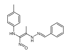 (E)-2-N-[(E)-benzylideneamino]-1-N-(4-methylphenyl)-1-nitrosoprop-1-ene-1,2-diamine结构式