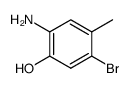 2-amino-5-bromo-4-methylphenol Structure
