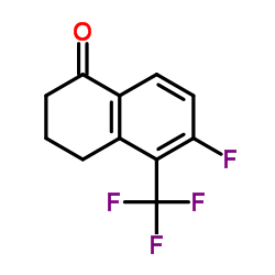 6-Fluoro-5-(trifluoromethyl)-3,4-dihydro-1(2H)-naphthalenone结构式