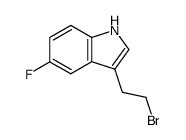 1H-INDOLE,3-(2-BROMOETHYL)-5-FLUORO-结构式