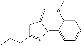 1-(2-methoxyphenyl)-3-propyl-1H-pyrazol-5(4H)-one Structure