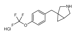 1-[4-(Trifluoromethoxy)benzyl]-3-azabicyclo[3.1.0]hexane hydrochl oride (1:1) Structure