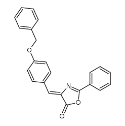 4-[4-(Benzyloxy)benzylidene]-2-phenyloxazol-5(4H)-one结构式