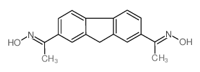 Ethanone, 1,1'-(9H-fluorene-2,7-diyl)bis-, dioxime (en) Structure