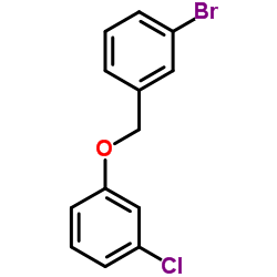 1-Bromo-3-[(3-chlorophenoxy)methyl]benzene结构式