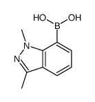 1,3-Dimethyl-1H-indazole-7-boronic acid结构式