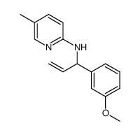 5-methyl-N-(1-(3-methoxyphenyl)allyl)-2-aminopyridine结构式