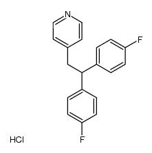 4-[2,2-Bis(4-fluorophenyl)ethyl]pyridine hydrochloride Structure