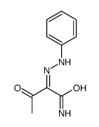 3-oxo-2-(phenylhydrazinylidene)butanamide Structure