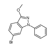 6-溴-3-甲氧基-1-苯基-1H-吲唑结构式