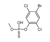 (4-bromo-2,5-dichlorophenoxy)-hydroxy-methoxy-sulfanylidene-λ5-phosphane Structure