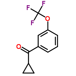 Cyclopropyl[3-(trifluoromethoxy)phenyl]methanone Structure