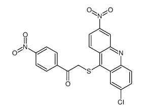 2-(2-chloro-6-nitroacridin-9-yl)sulfanyl-1-(4-nitrophenyl)ethanone Structure