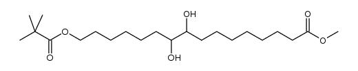 methyl 16-[(pivaloyl)oxy]-9,10-dihydroxyhexadecanoate Structure