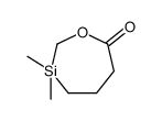 3,3-dimethyl-1,3-oxasilepan-7-one结构式