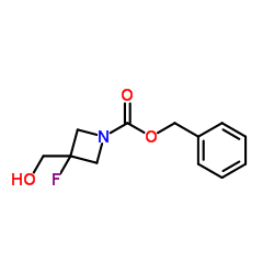 3-氟-3-(羟甲基)氮杂环丁烷-1-羧酸苄酯结构式