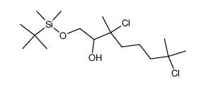 1-(tert-butyldimethylsiloxy)-3,7-dichloro-3,7-dimethyl-2-octanol Structure