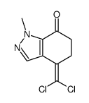 4-(dichloromethylidene)-1-methyl-5,6-dihydroindazol-7-one Structure