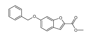 6-benzyloxy-benzofuran-2-carboxylic acid methyl ester结构式