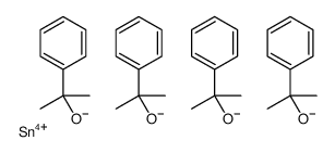 tetrakis(2-phenylpropan-2-yloxy)stannane结构式