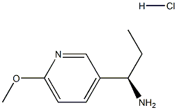 (R)-1-(6-Methoxypyridin-3-yl)propan-1-amine hydrochloride结构式