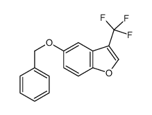 5-(Benzyloxy)-3-(trifluoromethyl)-1-benzofur Structure