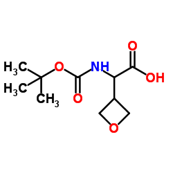 2-{[(tert-butoxy)carbonyl]amino}-2-(oxetan-3-yl)acetic acid Structure