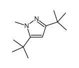 1-methyl-3,5-ditert-butyl-pyrazole结构式