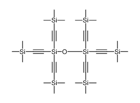 tris(2-trimethylsilylethynyl)-[tris(2-trimethylsilylethynyl)silyloxy]silane结构式