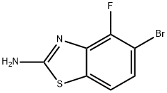 2-氨基-5-溴-4-氟苯并[d]噻唑结构式