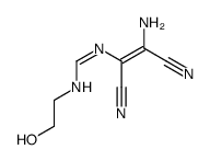 (Z)-N-(2-amino-1,2-dicyanovinyl)-N'-(2'-hydroxyethyl)formamidine结构式