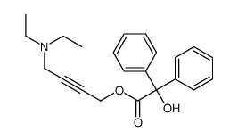4-(diethylamino)but-2-ynyl 2-hydroxy-2,2-diphenylacetate Structure