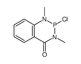 2-Chloro-2,3-dihydro-1,3-dimethyl-1,3,2λ3-benzodiazaphosphorin-4(1H)-one结构式