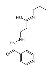 N-propyl-3-[2-(pyridine-4-carbonyl)hydrazinyl]propanamide Structure