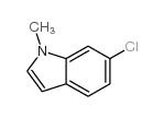 6-氯-1-甲基-1H-吲哚结构式