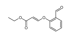 ethyl (E)-3-(2-formylphenoxy)propenoate结构式