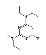 N,N,N',N'-Tetraethyl-6-fluoro-1,3,5-triazine-2,4-diamine结构式