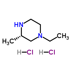 (S)-1-乙基-3-甲基-哌嗪二盐酸盐结构式