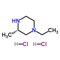 (S)-1-Ethyl-3-methyl-piperazine dihydrochloride structure