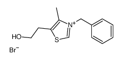2-(3-benzyl-4-methyl-1,3-thiazol-3-ium-5-yl)ethanol,bromide结构式