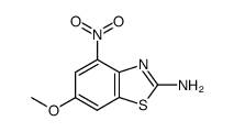 Benzothiazole, 2-amino-6-methoxy-4-nitro- (8CI)结构式