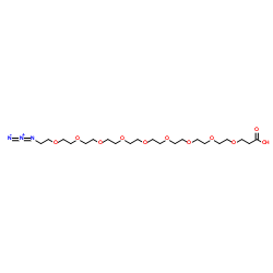 Azido-PEG9-acid Structure