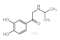 1-(3,4-dihydroxyphenyl)-2-[(1-methylethyl)amino] hydrochloride structure