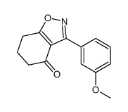3-(3-methoxyphenyl)-6,7-dihydro-5H-1,2-benzoxazol-4-one结构式