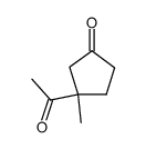 Cyclopentanone, 3-acetyl-3-methyl- (9CI) Structure