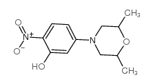 5-(2,6-DIMETYLMORPHOLINO)-2-NITROPHENOL Structure