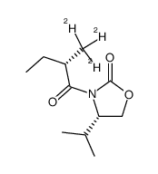 (S)-4-isopropyl-3-((S)-2-(methyl-d3)butanoyl)oxazolidin-2-one Structure