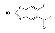2(3H)-Benzothiazolone,5-acetyl-6-fluoro-(9CI)结构式
