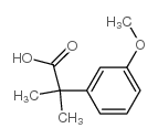 2-(3-甲氧基苯基)-2-甲基丙酸结构式